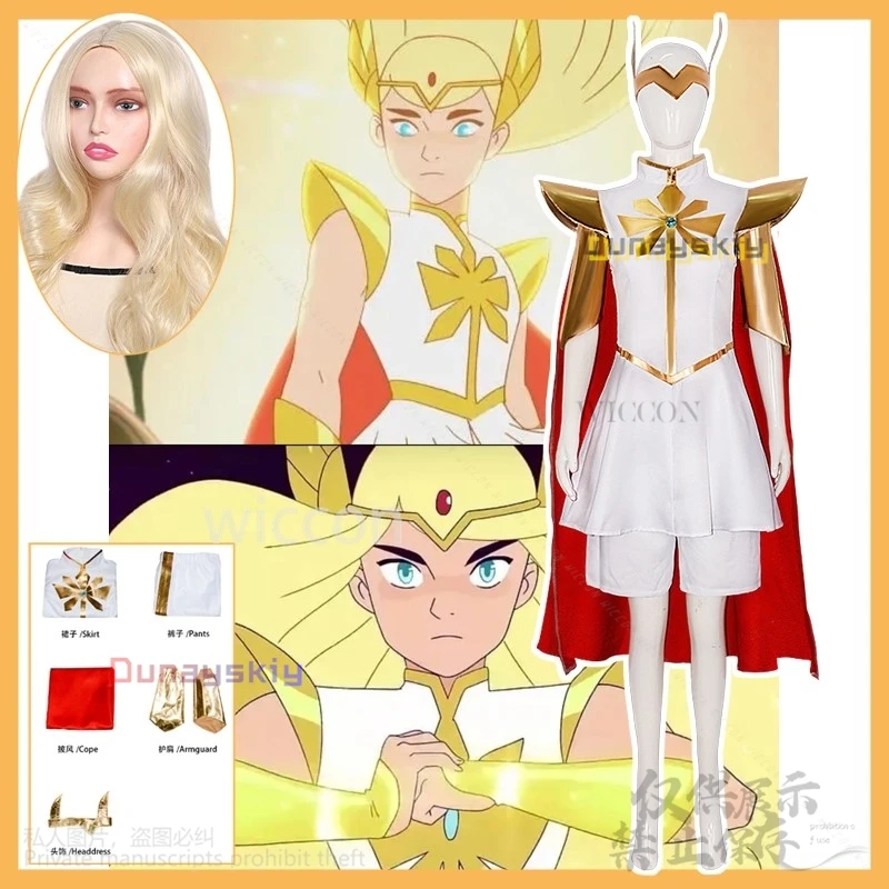 Аниме She Ar And The Princesses Of Powerr, белое платье для косплея на Хэллоуин, Рождество, девушки, женщины, потому что парики по индивидуальному заказу
Аниме She Ar And The Princesses Of Powerr, белое платье для косплея на Хэллоуин, Рождество, девушки, женщины, потому что парики по индивидуальному заказу