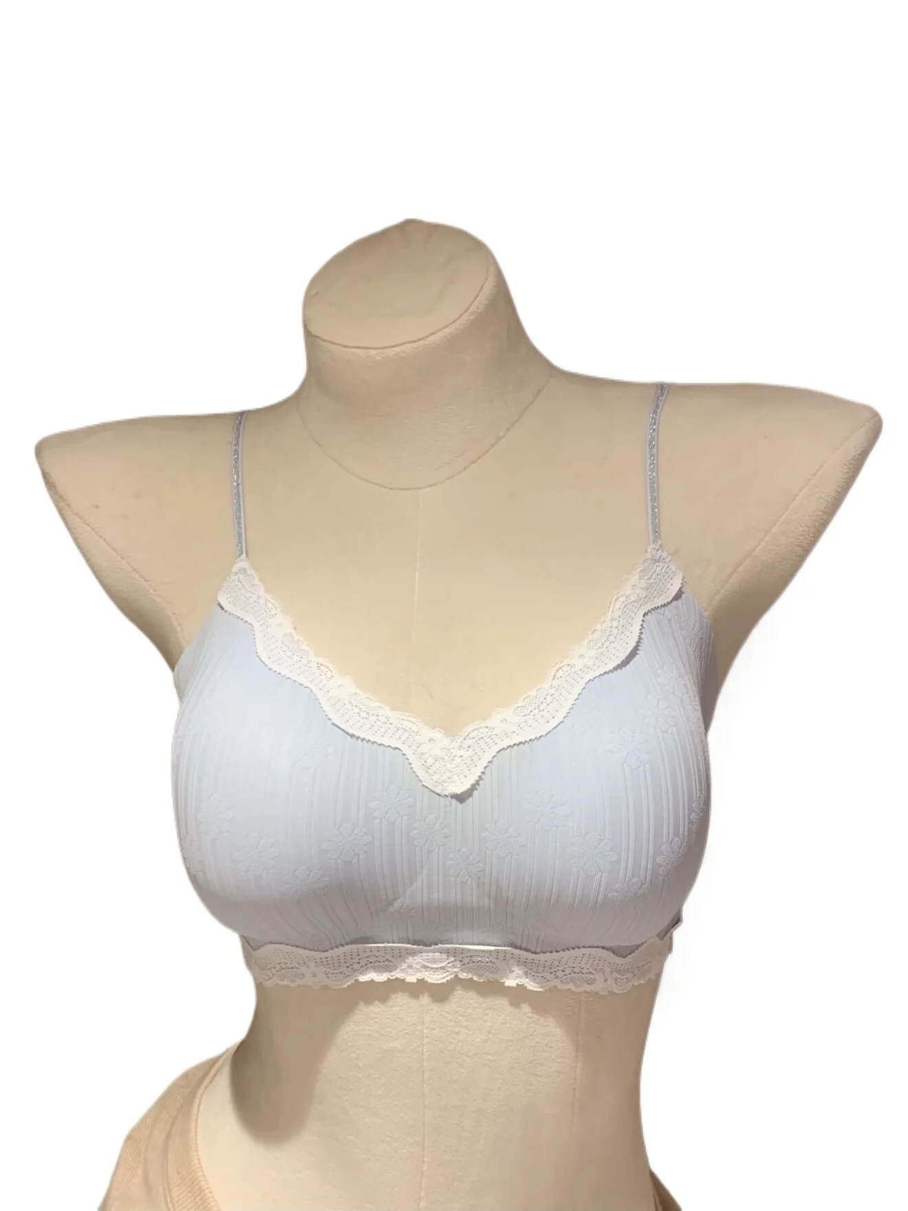 Women's Summer Thin Underwear, Lace Camisole-style Seamless Bra with Thin Shoulder Straps, Wireless, Comfortable & Breathable, P
Women's Summer Thin Underwear, Lace Camisole-style Seamless Bra with Thin Shoulder Straps, Wireless, Comfortable & Breathable, P