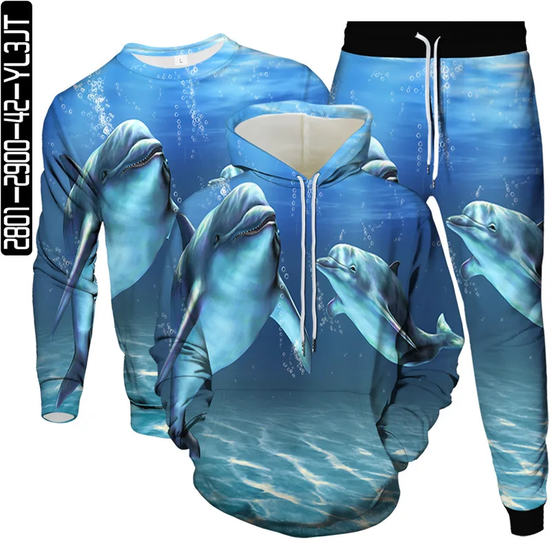 Animal Fish Dolphin Ocean Pattern Print Men Fashion Tracksuit Hoodies Sweatshirt Pants 3pcs Set Women Casual Clothes Suit S-6XL
Animal Fish Dolphin Ocean Pattern Print Men Fashion Tracksuit Hoodies Sweatshirt Pants 3pcs Set Women Casual Clothes Suit S-6XL