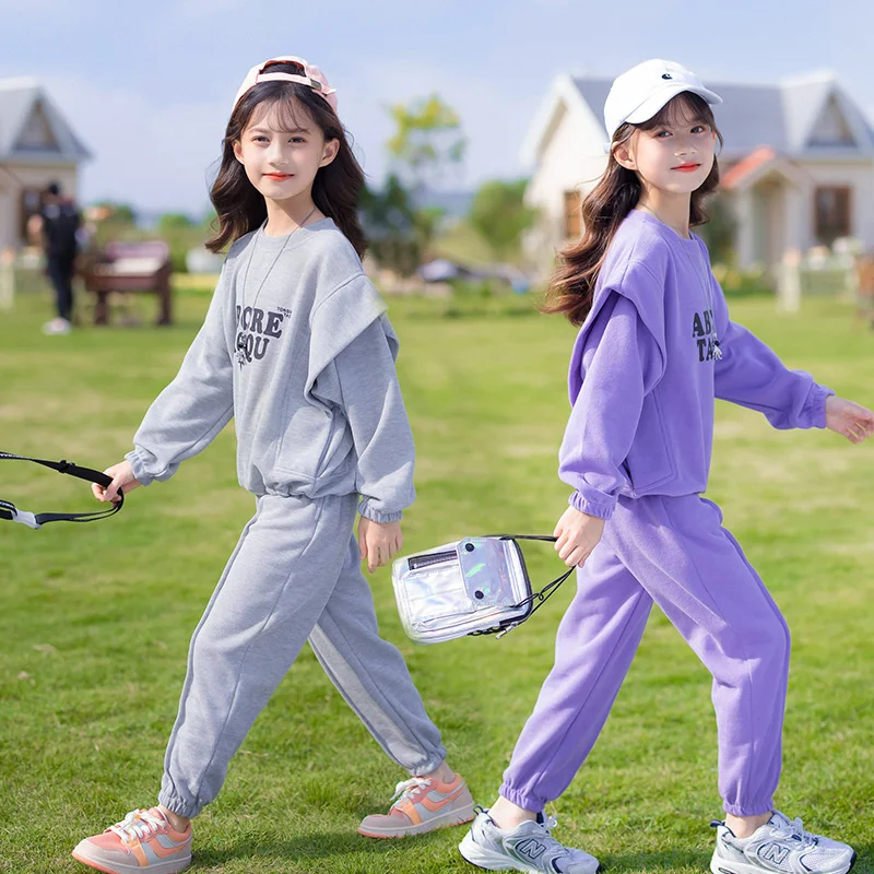 Girls Suit Sweatshirts +Pants Cotton 2Pcs/Sets 2022 Lasted Sport Spring Summer School Outfits Sports Sets Kid Baby Children Clot
Girls Suit Sweatshirts +Pants Cotton 2Pcs/Sets 2022 Lasted Sport Spring Summer School Outfits Sports Sets Kid Baby Children Clot