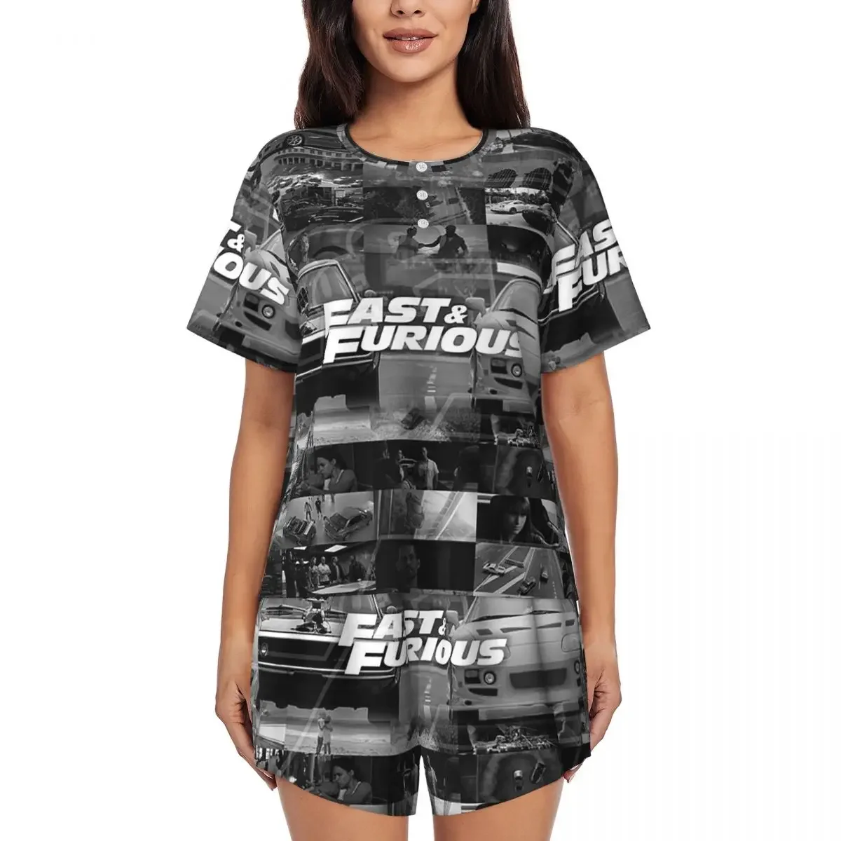 Fast And Furious Is History Of Legend Round Neck Short Sleeves Nightdress for Sleepshirts Women Soft Pajama Set Short Pants
Fast And Furious Is History Of Legend Round Neck Short Sleeves Nightdress for Sleepshirts Women Soft Pajama Set Short Pants