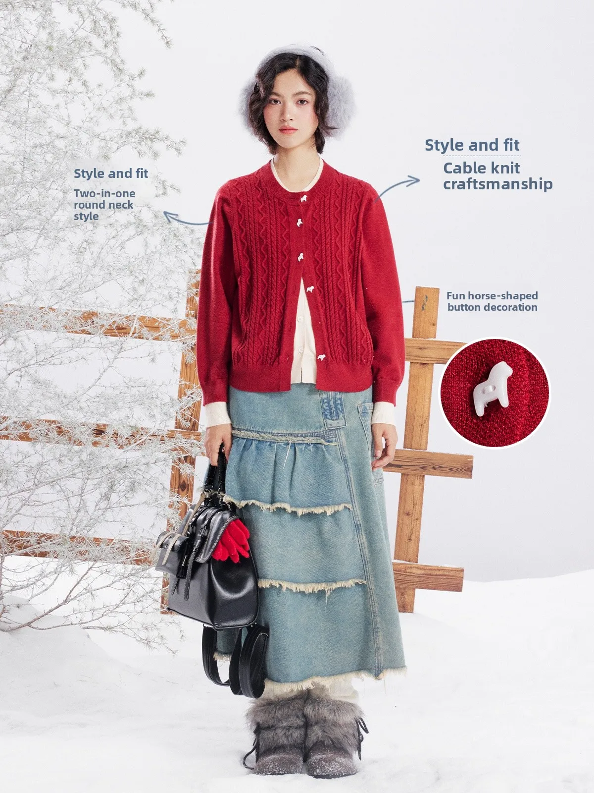 Вязаный свитер Maood Thiened, кардиган, круглый Ne ort Sle, поездка на работу, ветер, новогоднее издание, тема для женщин на строительной площадке...
Вязаный свитер Maood Thiened, кардиган, круглый Ne ort Sle, поездка на работу, ветер, новогоднее издание, тема для женщин на строительной площадке...