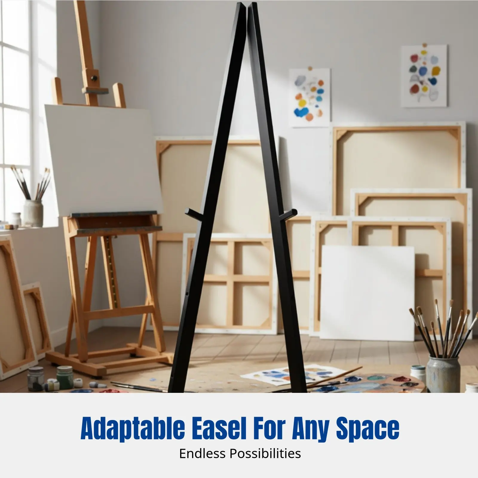 Geometric Folding Easel, Sturdy Wood Display Stand, Adjustable Height, Nordic Design, Poster Holder
Geometric Folding Easel, Sturdy Wood Display Stand, Adjustable Height, Nordic Design, Poster Holder