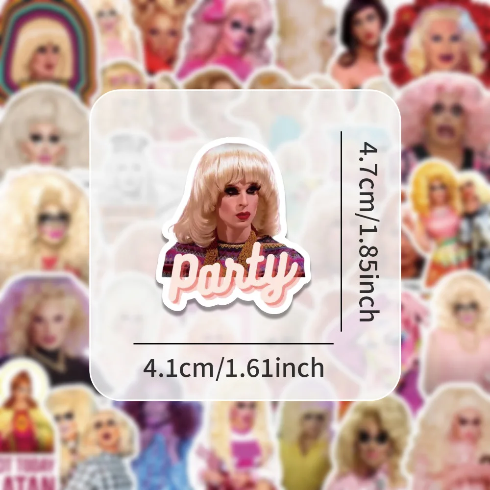 54PCS Cute RuPauls Drag Race TV Show Stickers Car Motorcycle Travel Luggage Guitar Fridge Laptop DIY Funny Graffiti Sticker Gift
54PCS Cute RuPauls Drag Race TV Show Stickers Car Motorcycle Travel Luggage Guitar Fridge Laptop DIY Funny Graffiti Sticker Gift