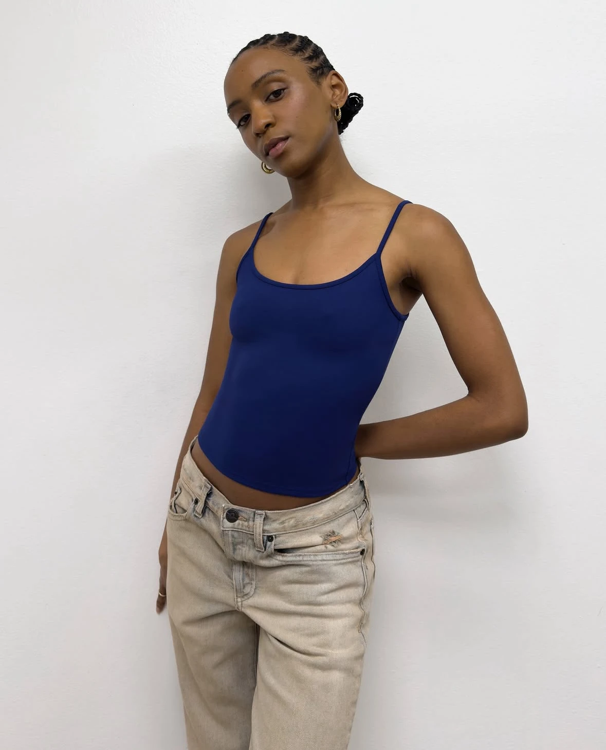 Tank Dark Blue Summer Women's Camisole Sexy Tight Bottoming Shirt Outdoor Sports Top
Tank Dark Blue Summer Women's Camisole Sexy Tight Bottoming Shirt Outdoor Sports Top
