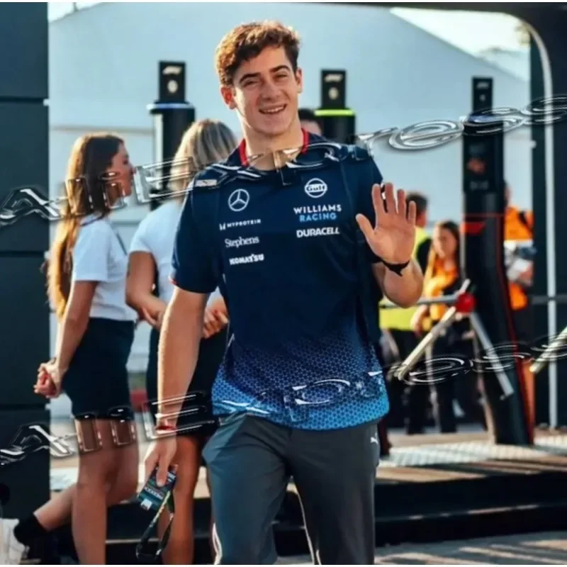 Летняя последняя гоночная одежда F1 Williams, уличная одежда с 3D принтом, мужские спортивные футболки большого размера, повседневные повседневные футболки с круглым вырезом и короткими рукавами
Летняя последняя гоночная одежда F1 Williams, уличная одежда с 3D принтом, мужские спортивные футболки большого размера, повседневные повседневные футболки с круглым вырезом и короткими рукавами