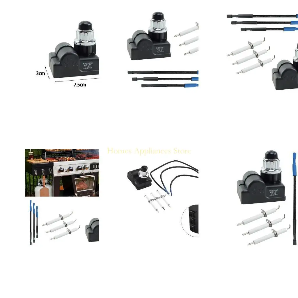 D0AB Igniter Replacement Set Electronic Igniter Set Plastic Texture for Outdoor
D0AB Igniter Replacement Set Electronic Igniter Set Plastic Texture for Outdoor