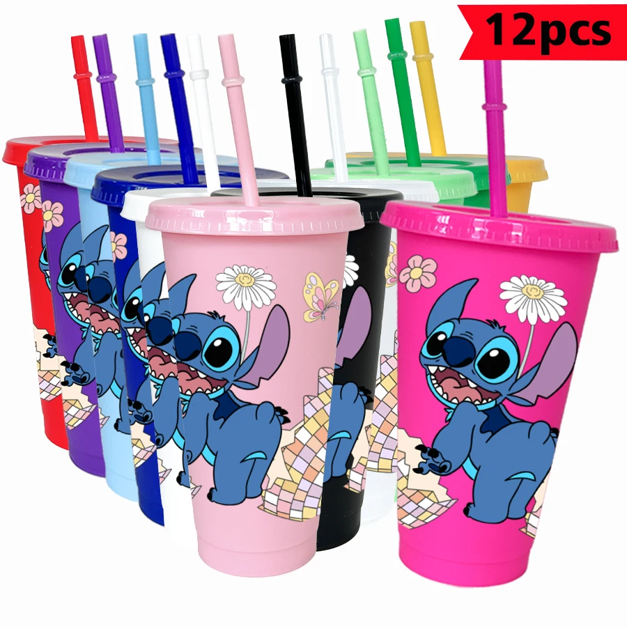 12Pcs/pack Disney Stitch Flowers 26oz Colored Plastic Tumbler Birthday Party Drinking Utensils Juice Coffee Mug
12Pcs/pack Disney Stitch Flowers 26oz Colored Plastic Tumbler Birthday Party Drinking Utensils Juice Coffee Mug