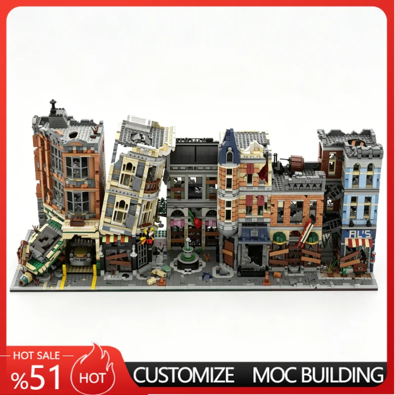 4648Parts Ruined Assembly Square Modular City Street Custom Building Blocks MOC Model DIY Toy Collection Birthday Gift For Fans
4648Parts Ruined Assembly Square Modular City Street Custom Building Blocks MOC Model DIY Toy Collection Birthday Gift For Fans