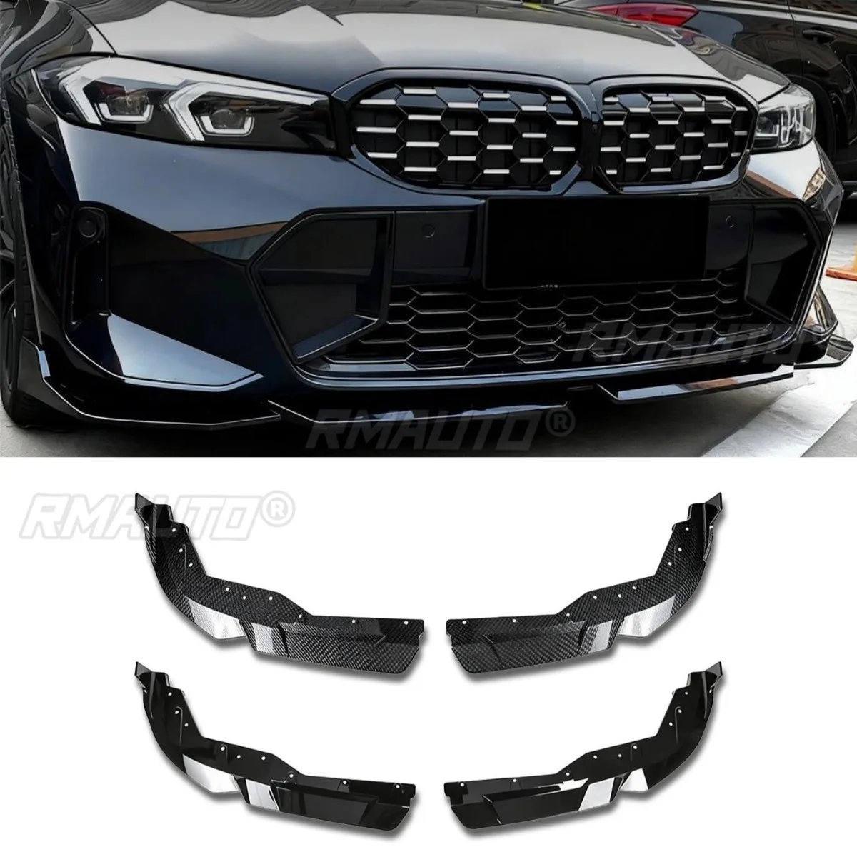 For BMW 3 Series G20 G28 LCI 2018+MP Style Car Front Bumper Spoiler Lip Diffuser Modification Part Bumper Guard Car Accessories
For BMW 3 Series G20 G28 LCI 2018+MP Style Car Front Bumper Spoiler Lip Diffuser Modification Part Bumper Guard Car Accessories