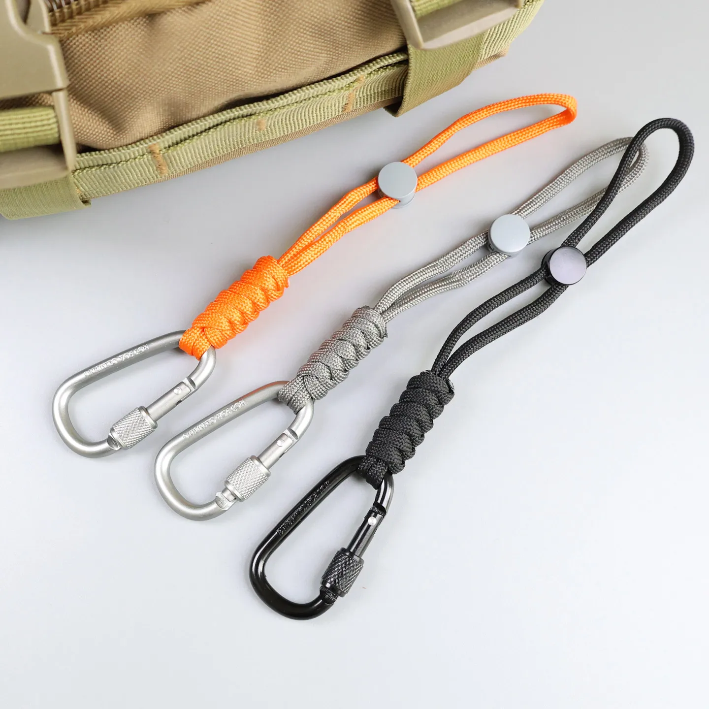 9PCS Hand Braided Paracord Carabiner with Cord Lock Keychain Phone Camera Bag Wrist Hand Strap for Daily & Outdoor
9PCS Hand Braided Paracord Carabiner with Cord Lock Keychain Phone Camera Bag Wrist Hand Strap for Daily & Outdoor