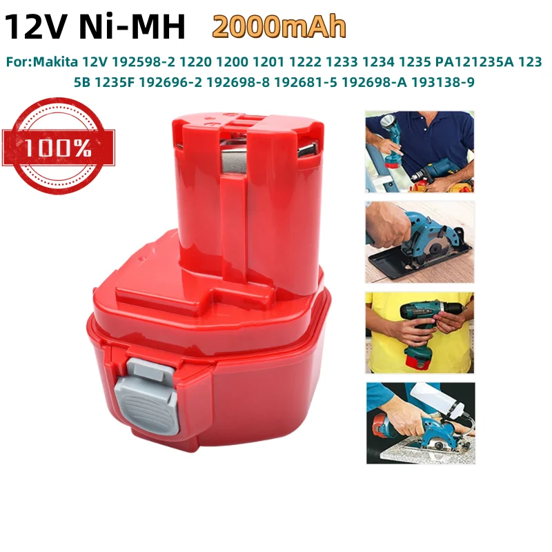 Ni-Mh аккумулятор 12 В для аккумулятора Makita PA12 для Makita 1200 1220 1201 1222 1233SA/B1235 192681-5 2000 мАч аккумуляторы для электроинструментов
Ni-Mh аккумулятор 12 В для аккумулятора Makita PA12 для Makita 1200 1220 1201 1222 1233SA/B1235 192681-5 2000 мАч аккумуляторы для электроинструментов