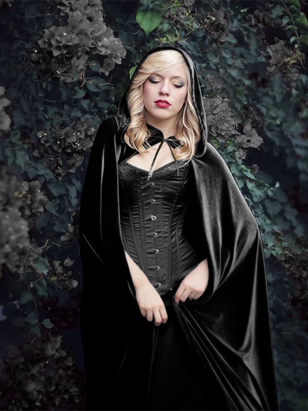 Halloween Cosplay Witch Coat with Hood Death God Performance Costume Women's Traditional Clothing Stage Performance Outfit
Halloween Cosplay Witch Coat with Hood Death God Performance Costume Women's Traditional Clothing Stage Performance Outfit