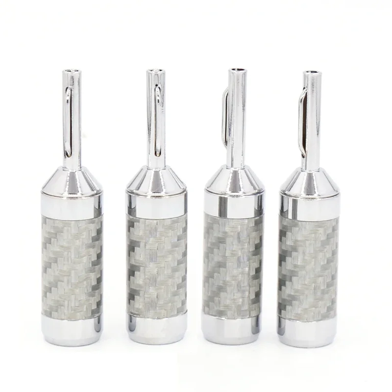 Preffair BA1409 Hi-end Loudspeaker Cable Banana Jack High Quality Carbon Fiber Rhodium Plated Speaker Cable Connetor Plug
Preffair BA1409 Hi-end Loudspeaker Cable Banana Jack High Quality Carbon Fiber Rhodium Plated Speaker Cable Connetor Plug