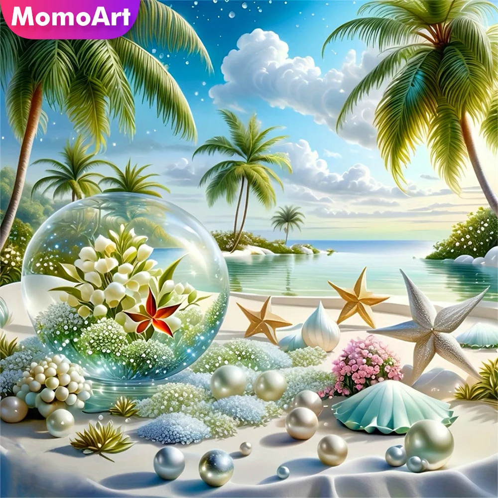 Алмазная мозаика Momoart: Пейзаж у моря, полноквадратная картина с ракушками, стразами и цветами, алмазная вышивка, декор для стен
Алмазная мозаика Momoart: Пейзаж у моря, полноквадратная картина с ракушками, стразами и цветами, алмазная вышивка, декор для стен