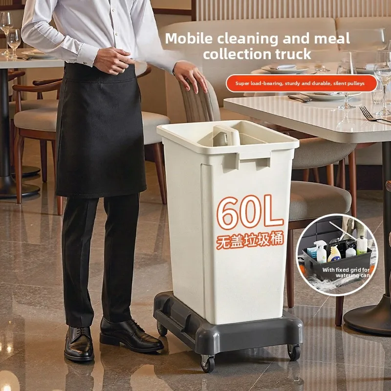 Restaurant Service Cart with Wheels Garbage Bin Cleaning Commercial Kitchen Mobile Trolley Hotel Multifunctional Service Trolley
Restaurant Service Cart with Wheels Garbage Bin Cleaning Commercial Kitchen Mobile Trolley Hotel Multifunctional Service Trolley