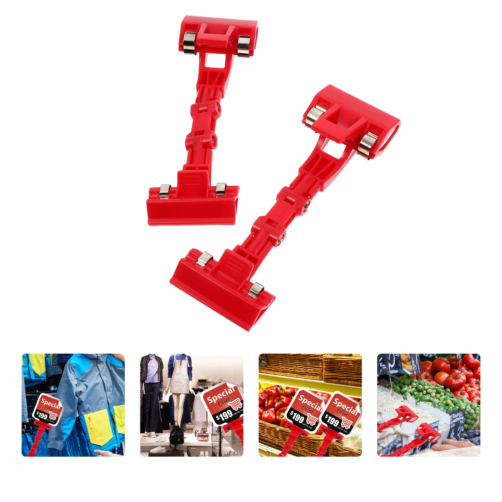 2 pcs Advertising Clip Display Rack For Business Shop Restaurant Wedding Retail Store Use Label Stand Price Tag Holder Desk Sign
2 pcs Advertising Clip Display Rack For Business Shop Restaurant Wedding Retail Store Use Label Stand Price Tag Holder Desk Sign