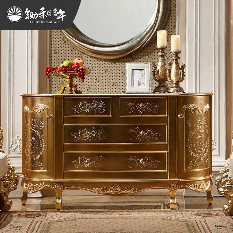 H3-30 entrance cabinet French retro living room dining room dining side cabinet champagne gold decorative cabinet
H3-30 entrance cabinet French retro living room dining room dining side cabinet champagne gold decorative cabinet