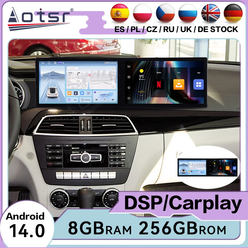 Upgrade Voice Multimedia Receiver Android Auto For Benz C-Class 2011~2014 GPS Navigation Automotive Stereo Car Radio Head Unit
Upgrade Voice Multimedia Receiver Android Auto For Benz C-Class 2011~2014 GPS Navigation Automotive Stereo Car Radio Head Unit