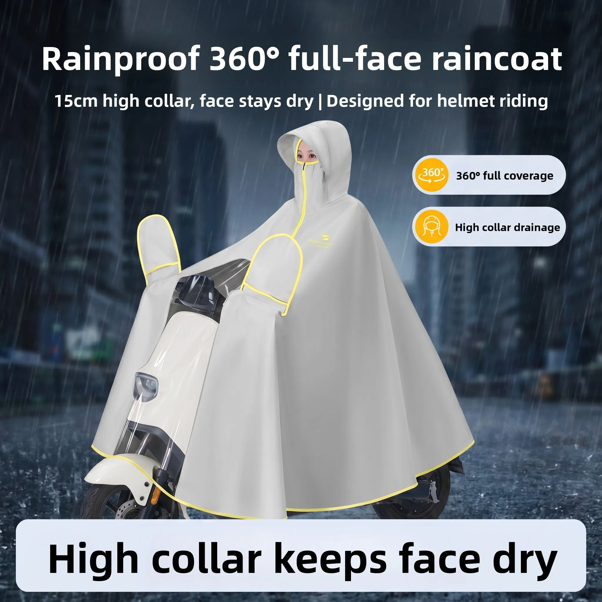 Separate Long Raincoat for Women Vehicle Riding Full Body Raincoat plus Size Heavy Rain Special Use Integrated Design
Separate Long Raincoat for Women Vehicle Riding Full Body Raincoat plus Size Heavy Rain Special Use Integrated Design