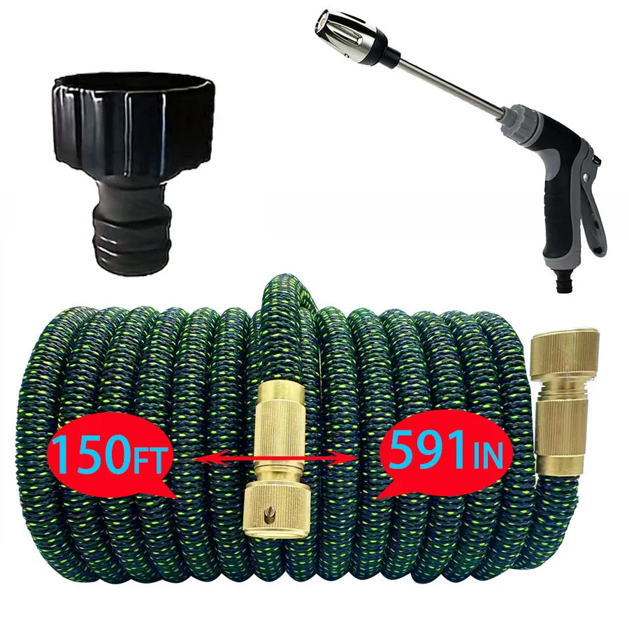 Новый расширяемый волшебный шланг высокого давления для мойки автомобилей с металлическим распылителем, набор для полива на открытом воздухе, садовый шланг
Новый расширяемый волшебный шланг высокого давления для мойки автомобилей с металлическим распылителем, набор для полива на открытом воздухе, садовый шланг