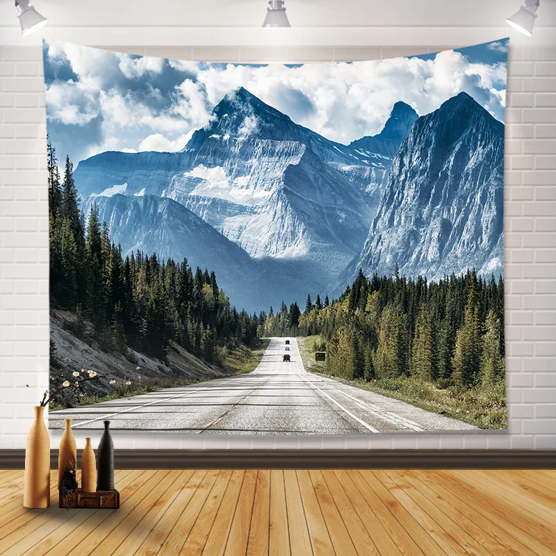 VIKAMA American Highway Snow Mountain Tapestry Outdoor Landscape Wall Hanging for Bedroom Living Room Homestay Decor
VIKAMA American Highway Snow Mountain Tapestry Outdoor Landscape Wall Hanging for Bedroom Living Room Homestay Decor