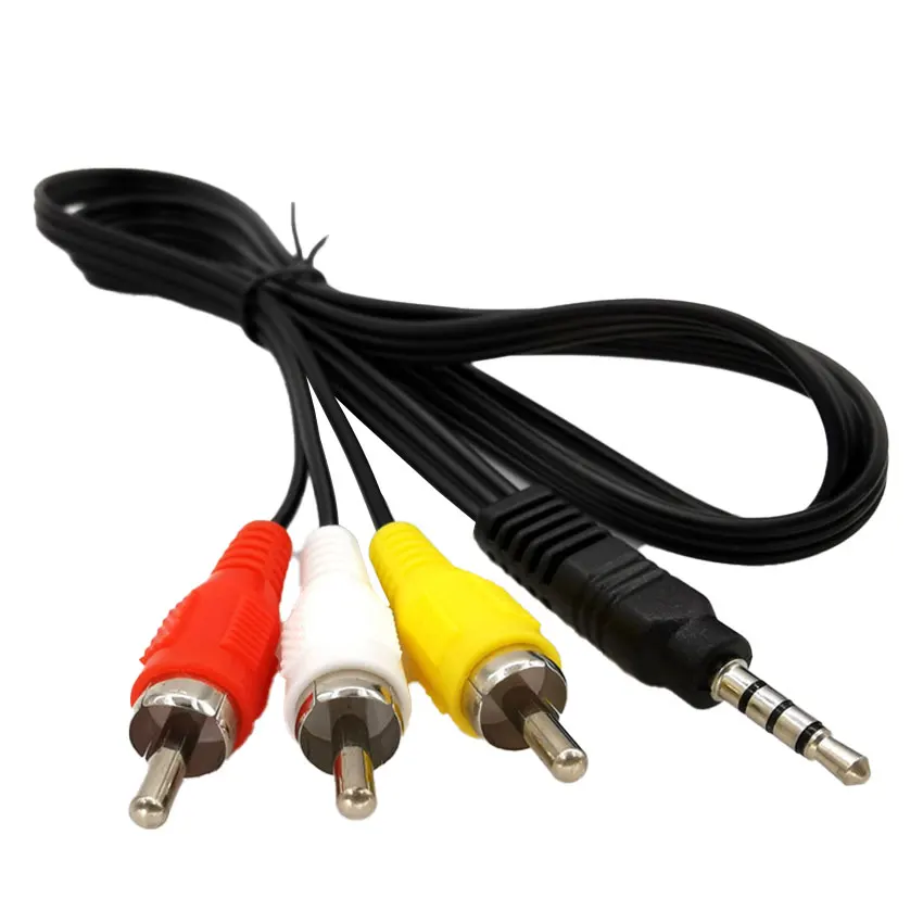 3.5mm Jack Plug Male To 3 RCA Adapter 3.5 To RCA Male Audio Video AV Cable Wire Cord High Quality
3.5mm Jack Plug Male To 3 RCA Adapter 3.5 To RCA Male Audio Video AV Cable Wire Cord High Quality