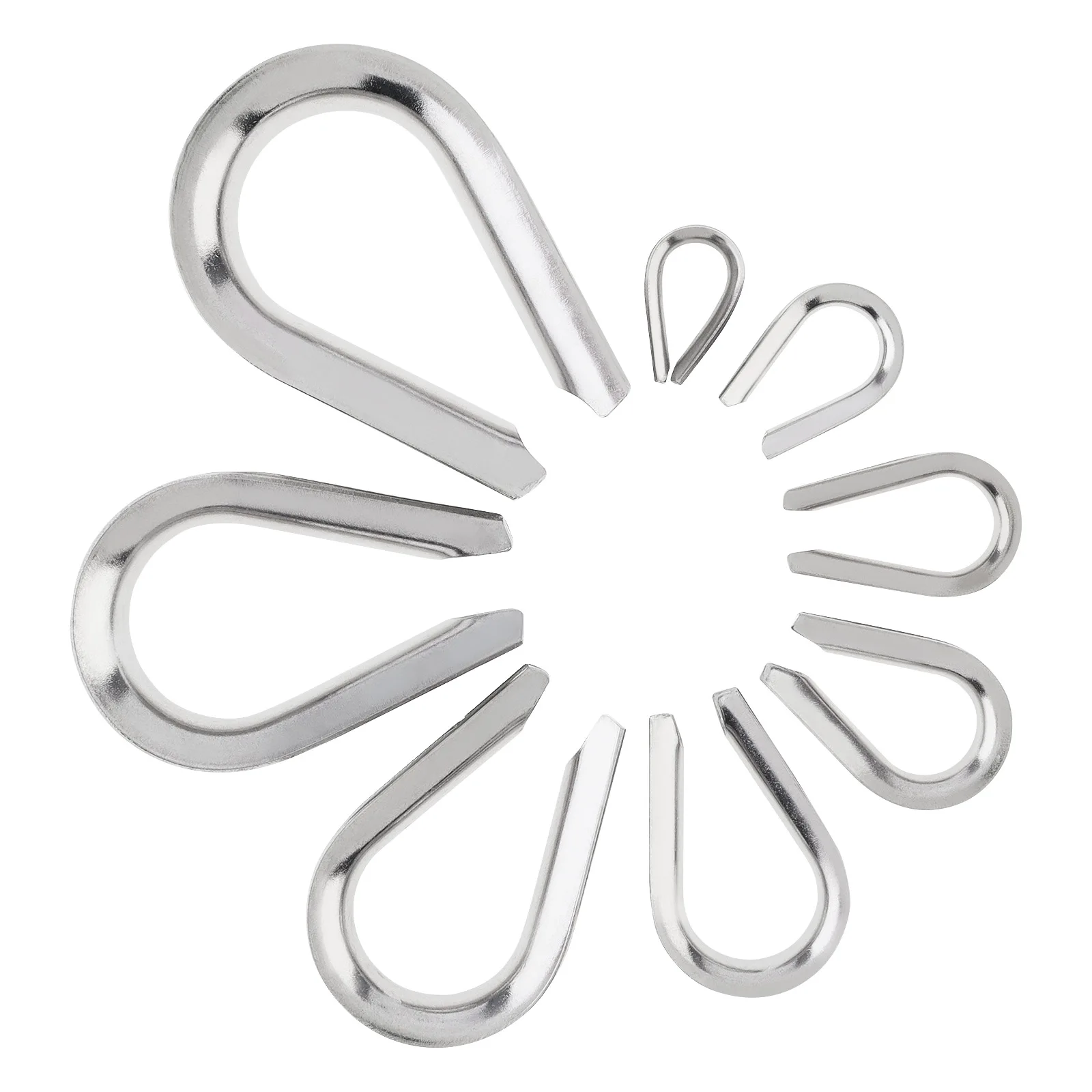 Stainless Steel Wire Rope Thimble with Different Sizes Optional,Widely Use Thimble Rigging
Stainless Steel Wire Rope Thimble with Different Sizes Optional,Widely Use Thimble Rigging