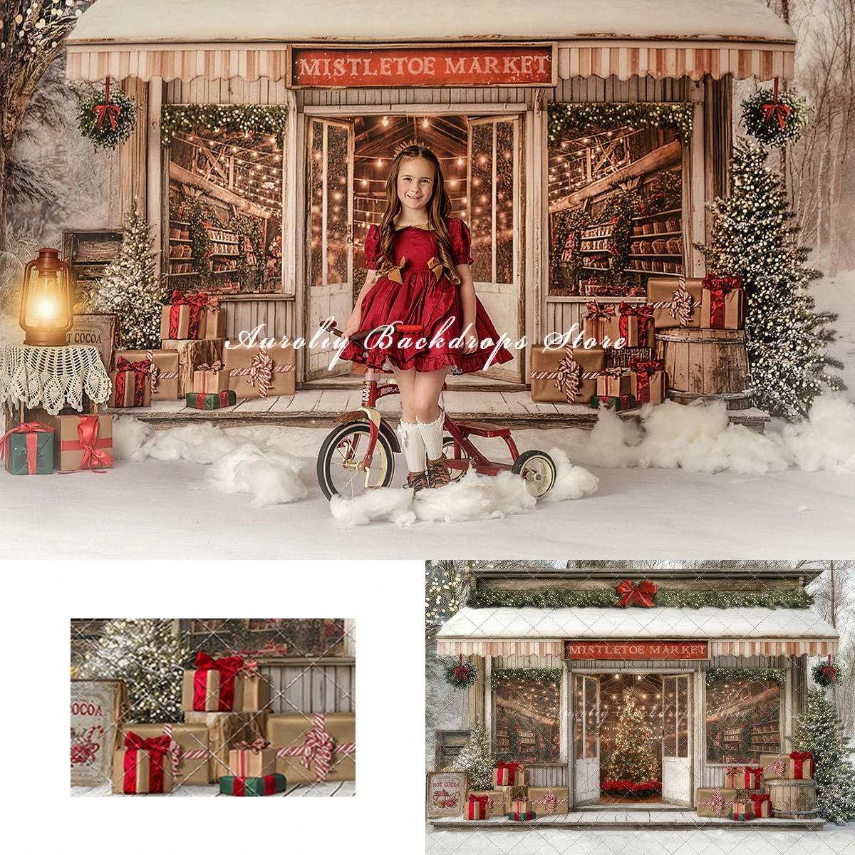 Mistletoe Market Backdrops Child Baby Photo Props Adult Kids Decors Christmas Shop Front Photography Photo Studio Backgrounds
Mistletoe Market Backdrops Child Baby Photo Props Adult Kids Decors Christmas Shop Front Photography Photo Studio Backgrounds