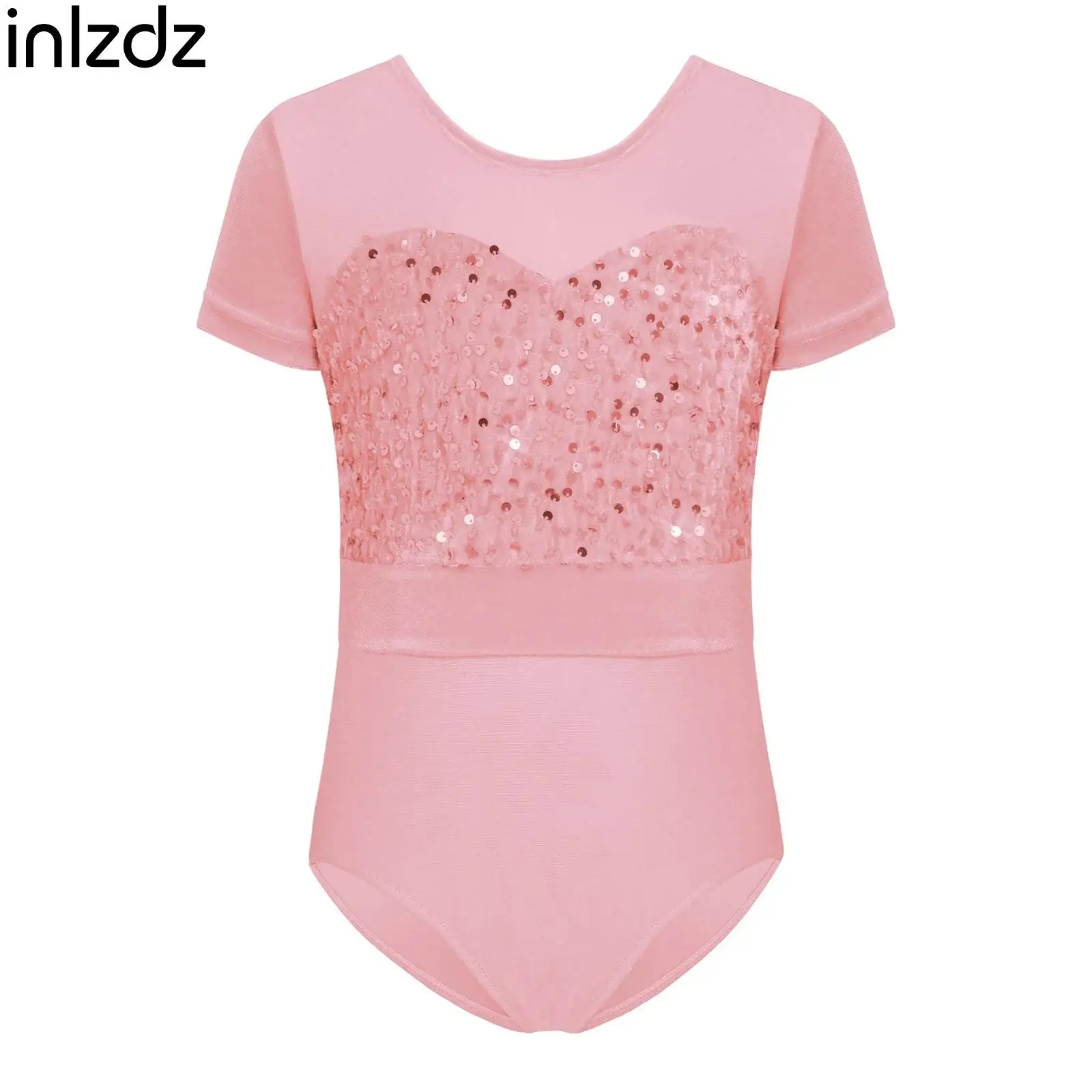 Teen Girls Gymnastics Ballet Dance Unitard Leotard Short Sleeve Shiny Sequins Velvet Press Buttons Crotch Skating Dance Bodysuit
Teen Girls Gymnastics Ballet Dance Unitard Leotard Short Sleeve Shiny Sequins Velvet Press Buttons Crotch Skating Dance Bodysuit