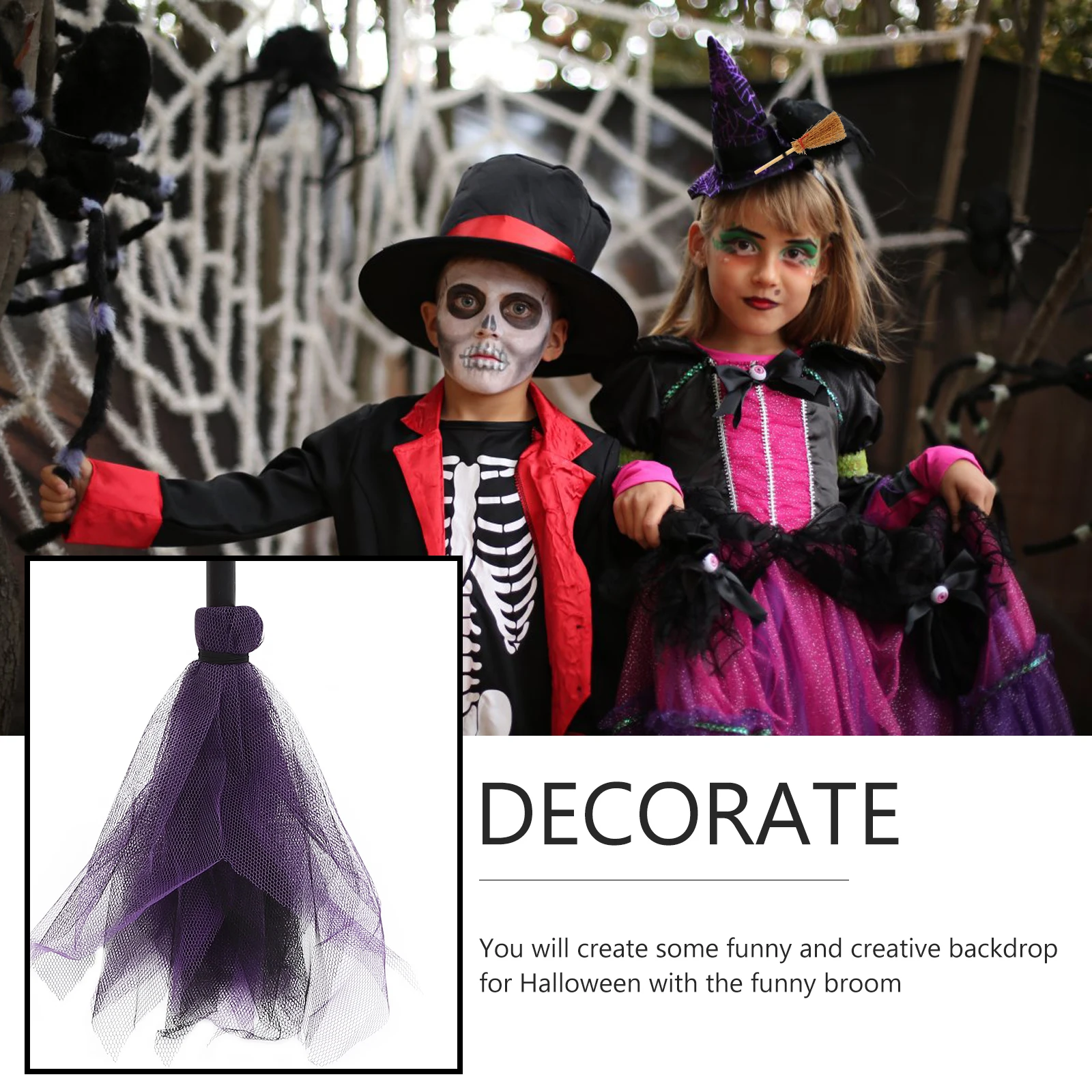 Halloween Broom Witch Besom Lightweight Plastic Gauze No Burrs Funny Costume Prop Wonderful Cosplay Witches Gift R om
Halloween Broom Witch Besom Lightweight Plastic Gauze No Burrs Funny Costume Prop Wonderful Cosplay Witches Gift R om