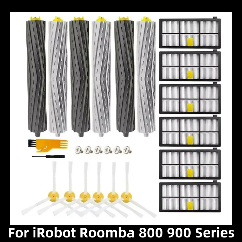 HEPA Filters Main Side Brushes For iRobot Roomba 800 900 Series 805 864 871 891 960 961 964 980 Vacuum Cleaner Parts Accessories
HEPA Filters Main Side Brushes For iRobot Roomba 800 900 Series 805 864 871 891 960 961 964 980 Vacuum Cleaner Parts Accessories