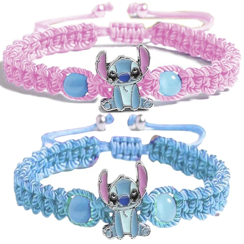 New Disney Stitch Girls Bracelet Cartoon Lilo & Stitch Anime Figures Beads Woven Bracelet Jewelry for Women Kids Christmas Gifts
New Disney Stitch Girls Bracelet Cartoon Lilo & Stitch Anime Figures Beads Woven Bracelet Jewelry for Women Kids Christmas Gifts