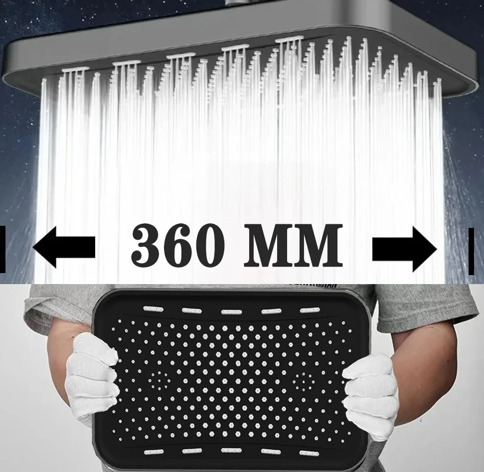 Large shower head, household shower, pressurized bathroom, top spray, showerhead, pressurized shower head
Large shower head, household shower, pressurized bathroom, top spray, showerhead, pressurized shower head