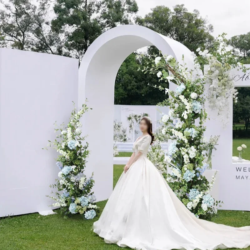 Mori wedding arch crescent moon hydrangea flower art outdoor lawn wedding photography flower door window welcome opening flower
Mori wedding arch crescent moon hydrangea flower art outdoor lawn wedding photography flower door window welcome opening flower