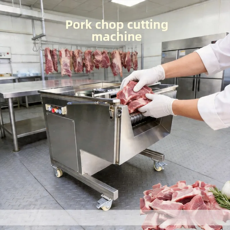 Fresh Pork Ribs Automatic Dragon Bone, Lamb Chop, Pig Trotter Multifunctional Slicing And Dicing Machine, One Machine For
Fresh Pork Ribs Automatic Dragon Bone, Lamb Chop, Pig Trotter Multifunctional Slicing And Dicing Machine, One Machine For