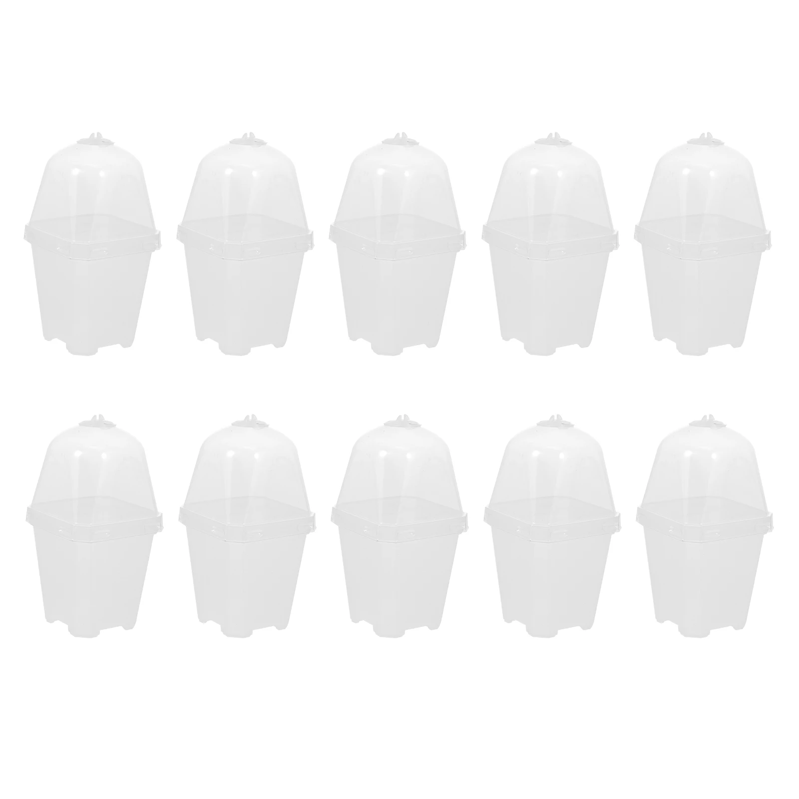 10 Sets Small Square Plant Growing Boxes Nursery Sowing Pots Lids Succulent Flower Breeding Cups Durable Eco Friendly Garden
10 Sets Small Square Plant Growing Boxes Nursery Sowing Pots Lids Succulent Flower Breeding Cups Durable Eco Friendly Garden