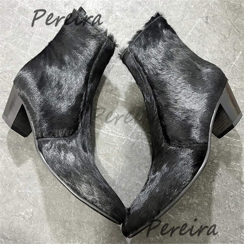 Black Horsehair 6CM High Heel Chelsea Boots Men's Pointed Toe Side Zipper Ankle Boots Autumn Winter Fashion Party Dress Shoes
Black Horsehair 6CM High Heel Chelsea Boots Men's Pointed Toe Side Zipper Ankle Boots Autumn Winter Fashion Party Dress Shoes