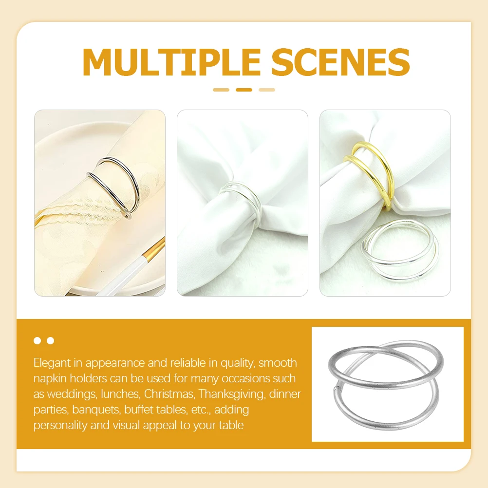 12 Pcs Rings Metal Spiral Glossy Christmas Alloy Spiral Napkin Holder Buckles Banquet Home Table Accessories
12 Pcs Rings Metal Spiral Glossy Christmas Alloy Spiral Napkin Holder Buckles Banquet Home Table Accessories