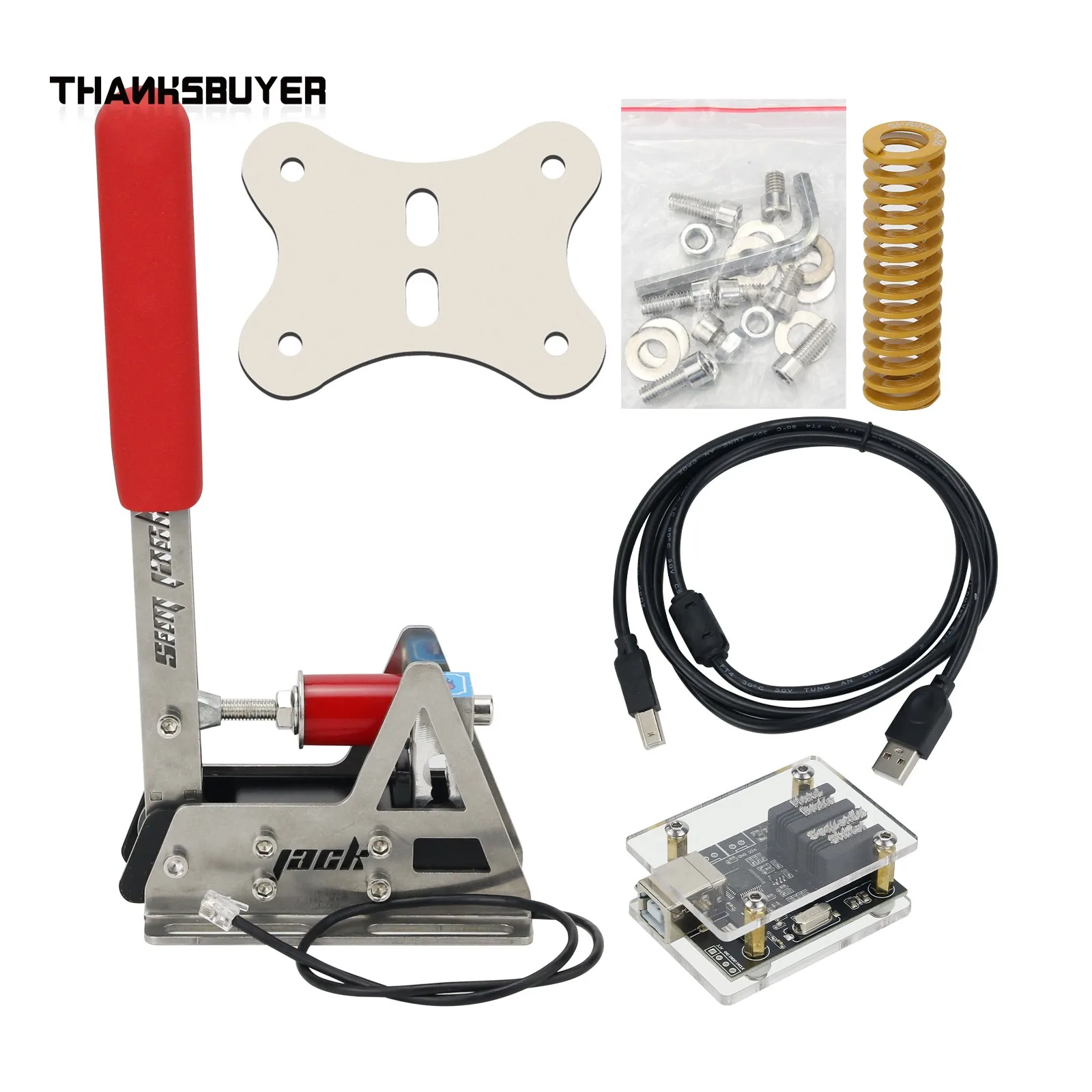 SIM JACK USB Handbrake Pressure Sensing Game Handbrake Racing Simulator for Logitech Drifting Games
SIM JACK USB Handbrake Pressure Sensing Game Handbrake Racing Simulator for Logitech Drifting Games