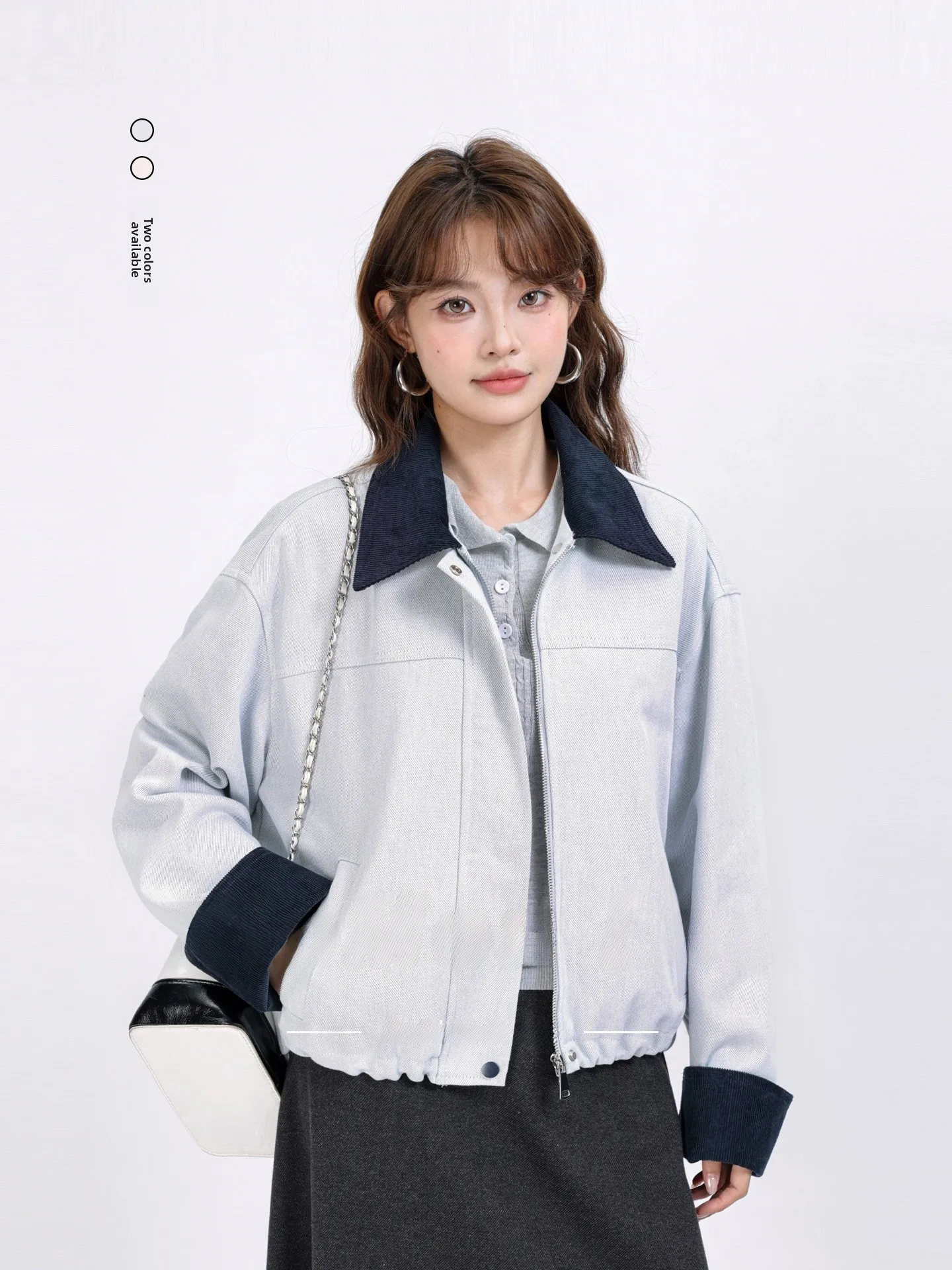 Корейская повседневная цветная блузка, рабочая одежда, джет, осень-зима, универсальное пальто с воротником в стиле ретро для маленького роста
Корейская повседневная цветная блузка, рабочая одежда, джет, осень-зима, универсальное пальто с воротником в стиле ретро для маленького роста