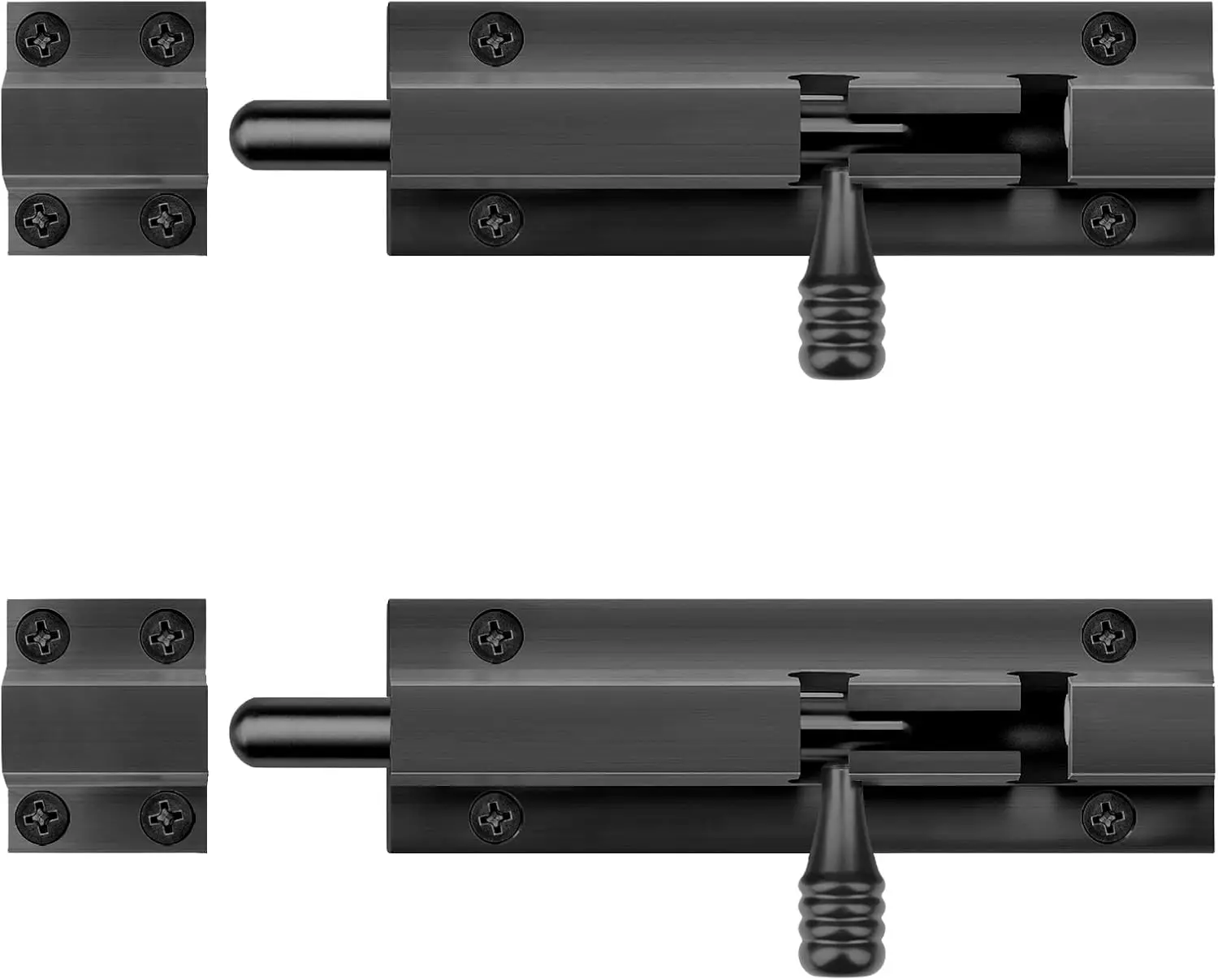 2 Pack 5" Black Slide Bolt Gate Latch for Fence Shed Barn Door
2 Pack 5" Black Slide Bolt Gate Latch for Fence Shed Barn Door