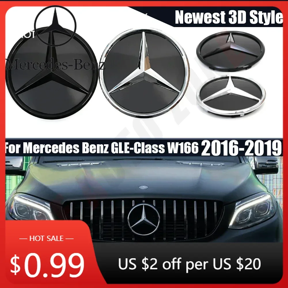 Car Sticker Newest 3D Front Grill Star Emblem Badge For Mercedes Benz GLE-Class W166 2016-2019 GLE350 GLE350d GLE400 GLE450 GLE5
Car Sticker Newest 3D Front Grill Star Emblem Badge For Mercedes Benz GLE-Class W166 2016-2019 GLE350 GLE350d GLE400 GLE450 GLE5