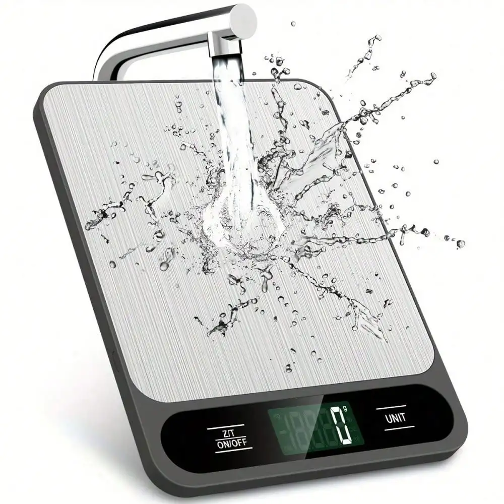 High Precision (0.01g) Electronic Food Scale, Kitchen Scale, Baking Scale. Uses 2 AAA Batteries. Freely Switches Between Multiple Units, With LCD Display.
High Precision (0.01g) Electronic Food Scale, Kitchen Scale, Baking Scale. Uses 2 AAA Batteries. Freely Switches Between Multiple Units, With LCD Display.