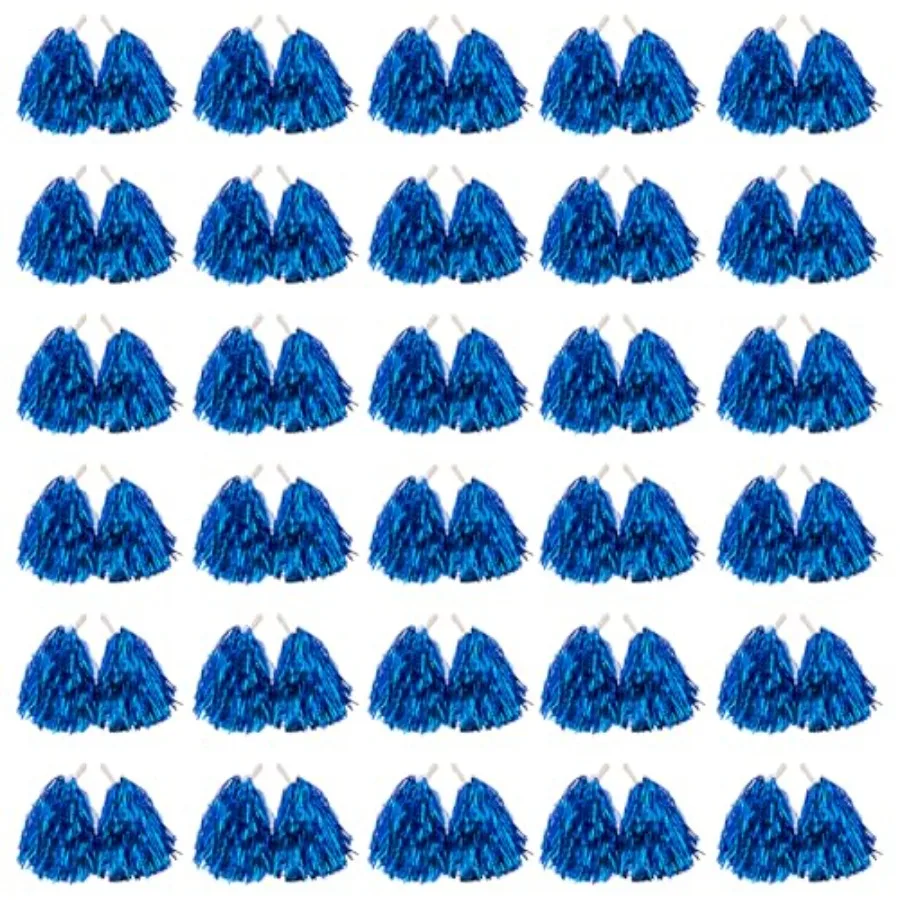 Cheerleader Pom Poms with Baton Handle Metallic Pompoms for Adults Sport Team Party Dance Cheering
Cheerleader Pom Poms with Baton Handle Metallic Pompoms for Adults Sport Team Party Dance Cheering