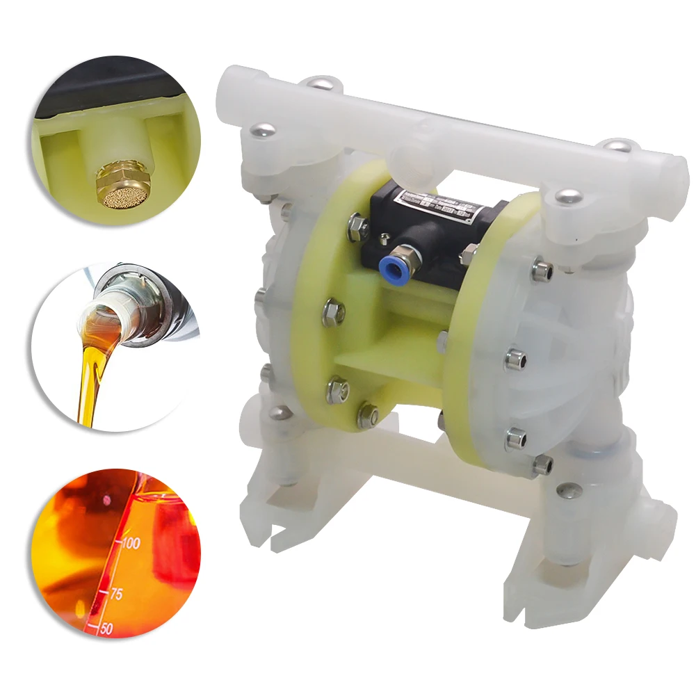 Air Operated Double Diaphragm Pump 1/2'' or 3/4'' NPT for Chemical Industrial Water Treatment
Air Operated Double Diaphragm Pump 1/2'' or 3/4'' NPT for Chemical Industrial Water Treatment