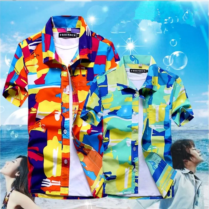 Summer Men's Beach Shirt Loose Fit Short Sleeve Print Hawaiian Casual Shirt Couple's Beach Pants Floral Patterned Top
Summer Men's Beach Shirt Loose Fit Short Sleeve Print Hawaiian Casual Shirt Couple's Beach Pants Floral Patterned Top