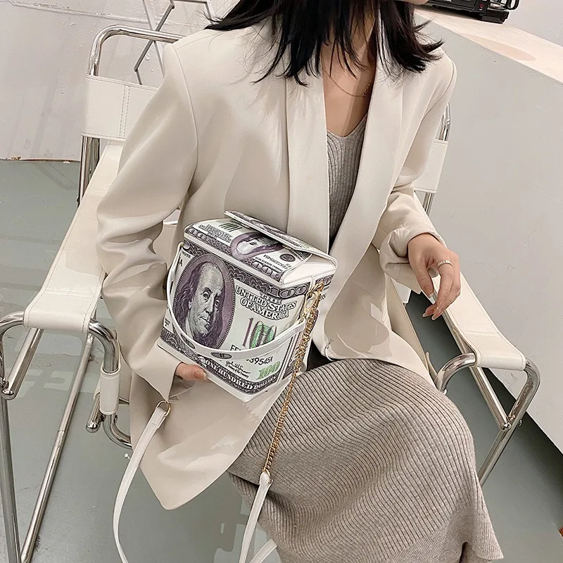 2025 New Trendy European and American Fashion Personality Creative Dollar Character Pattern Women's PU Handheld Crossbody Bag
2025 New Trendy European and American Fashion Personality Creative Dollar Character Pattern Women's PU Handheld Crossbody Bag