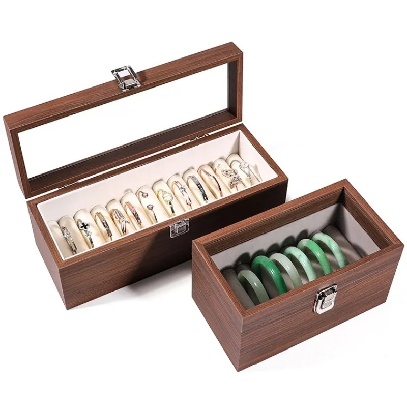 Wooden Bracelet Display Box Transparent Bracelets Storage Cases Travelling Jewelry Boxes Women's Retro Jewellery Organizer Case
Wooden Bracelet Display Box Transparent Bracelets Storage Cases Travelling Jewelry Boxes Women's Retro Jewellery Organizer Case