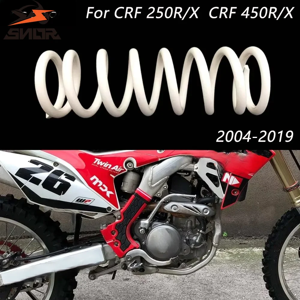 SNOR Motorcycle Rear Shock Spring For HONDA CRF CRF250R CRF450X 04-19 Motorcycle Suspension Type Adjustable Absorber Parts 268mm
SNOR Motorcycle Rear Shock Spring For HONDA CRF CRF250R CRF450X 04-19 Motorcycle Suspension Type Adjustable Absorber Parts 268mm